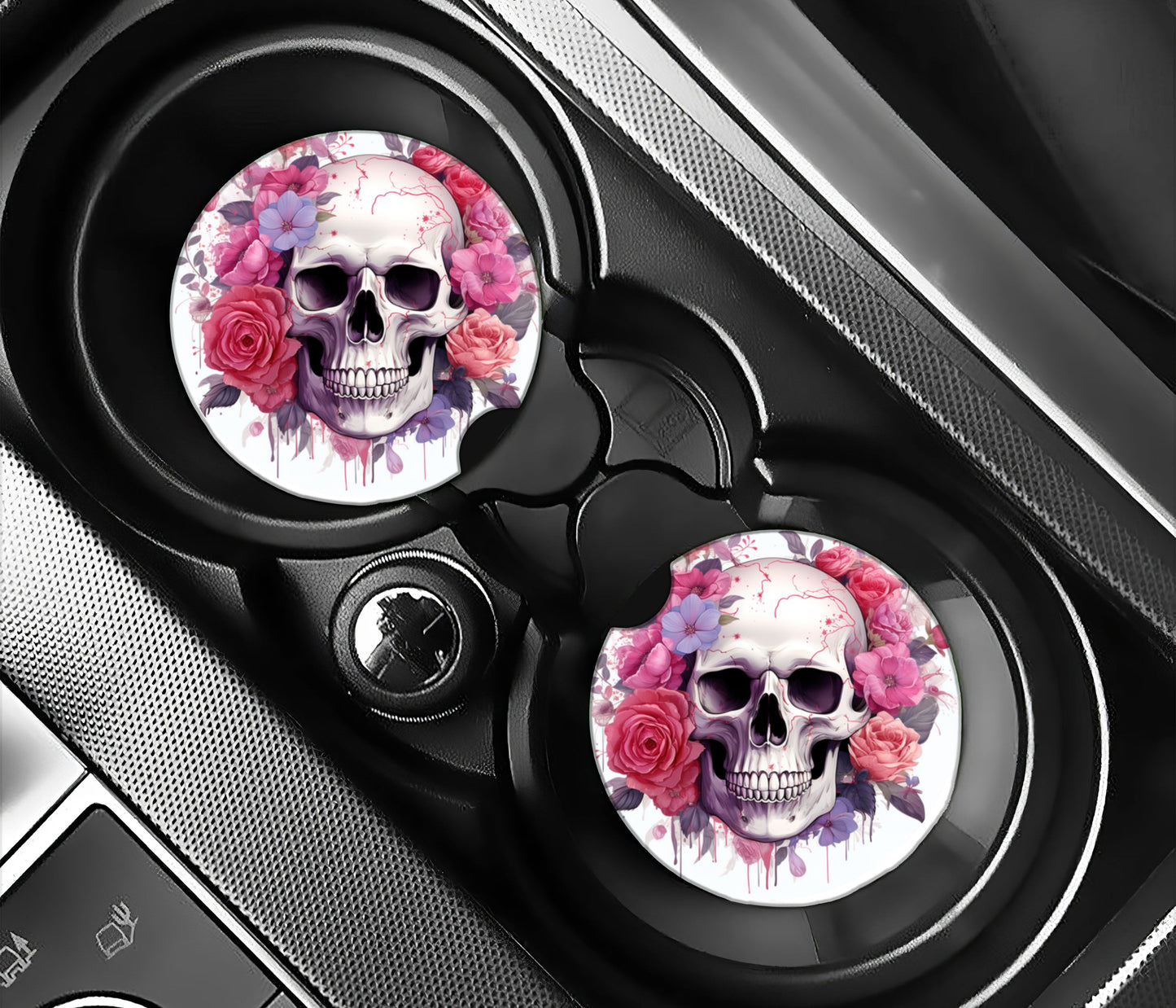 Pink Roses and Skull