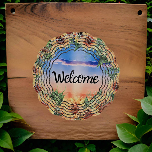 Welcome with Sunflowers