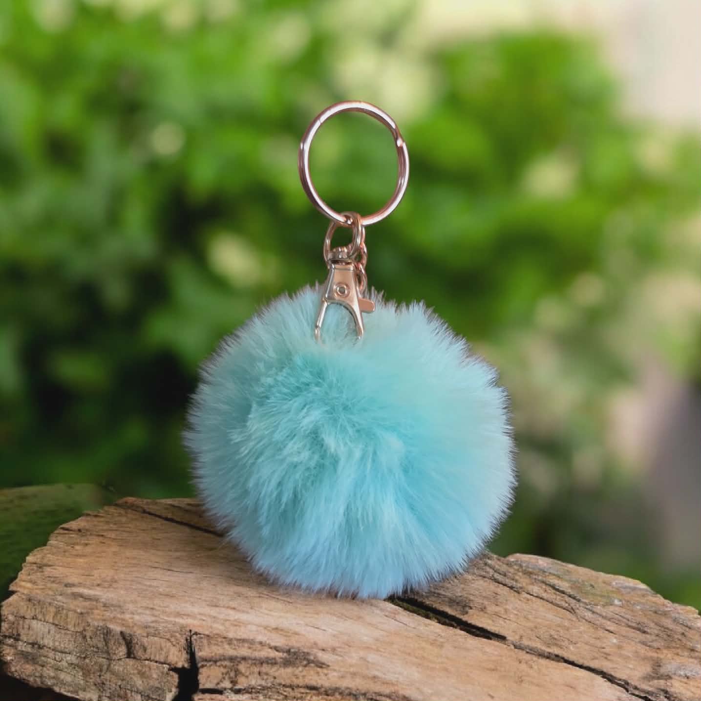 Super Soft pom Pom keychain