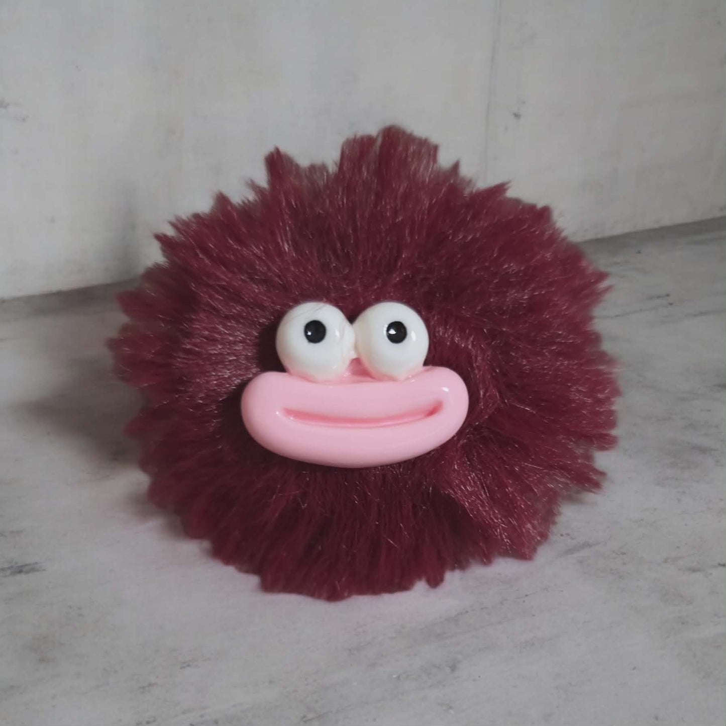 Super Soft Smiley Face Pom Pom Keychains