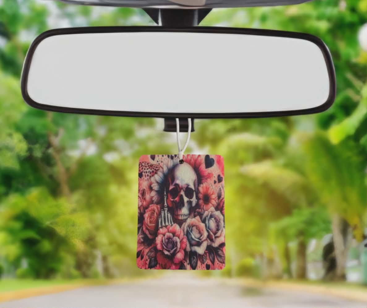 Attitude skulls and flowers