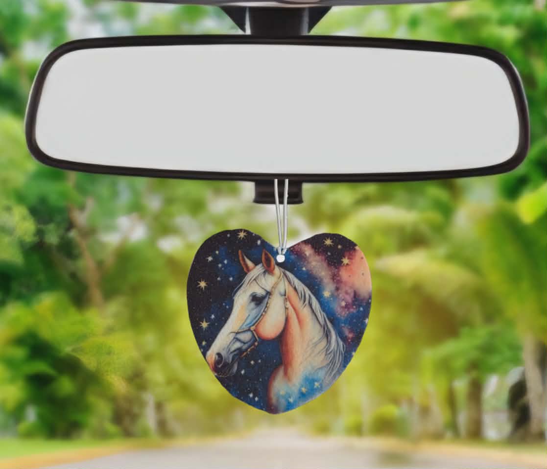 Horse in magical sky