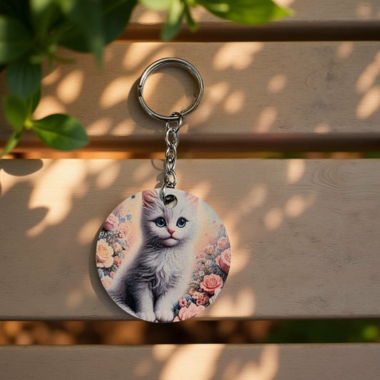 Cute white kitten