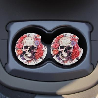 Pink Roses and Skull