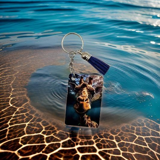 Giraffe in the water