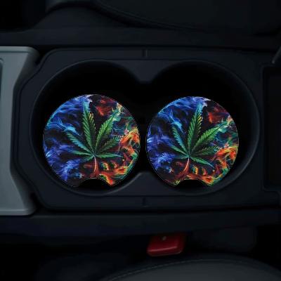 Marijuana with neon smoke