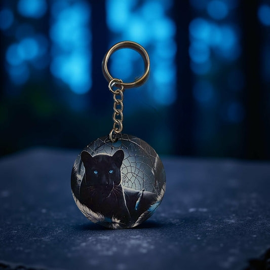 Panther with dream catcher