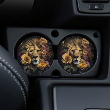Lion and floral