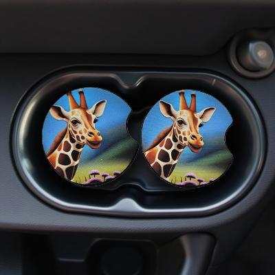 Giraffe with blue sky
