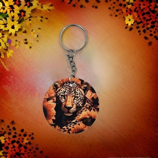 Leopard with Sunflowers