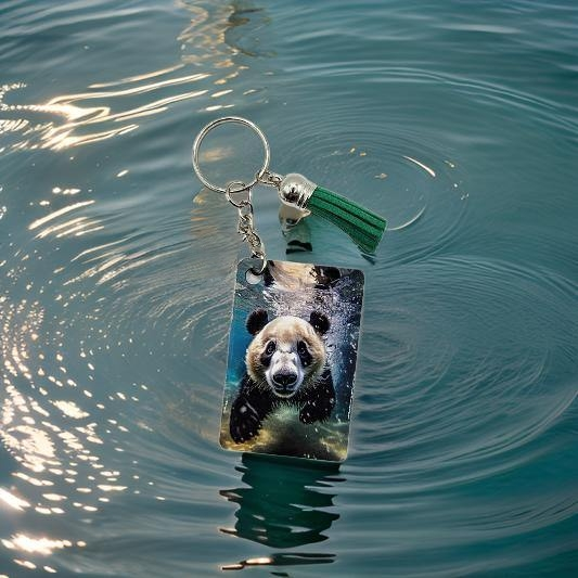 Panda in the water