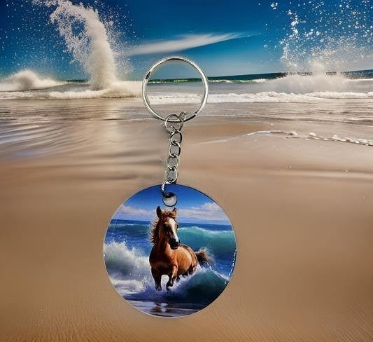 Light Brown Horse on the Beach
