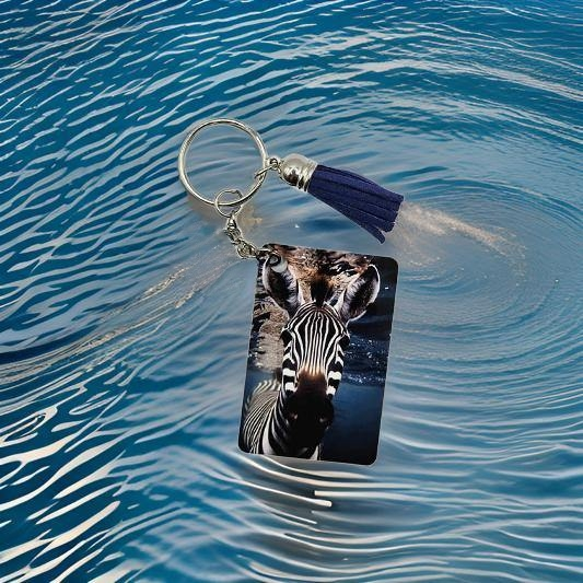 Zebra in the water