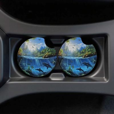 Dolphins under the sea