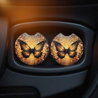 Butterfly with gold glitter